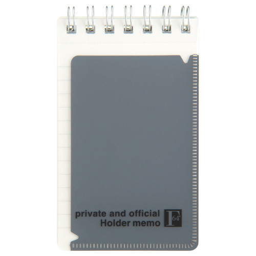 Kokuyo FOB COOP A7 memo with holder 6mm ruled