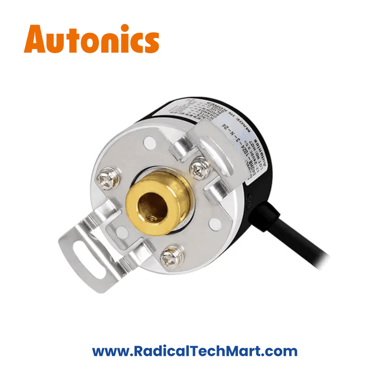 Autonics E40H8-100-3-N-5 Incremental Rotary Encoder – 8mm Shaft, 100 PPR, NPN Output