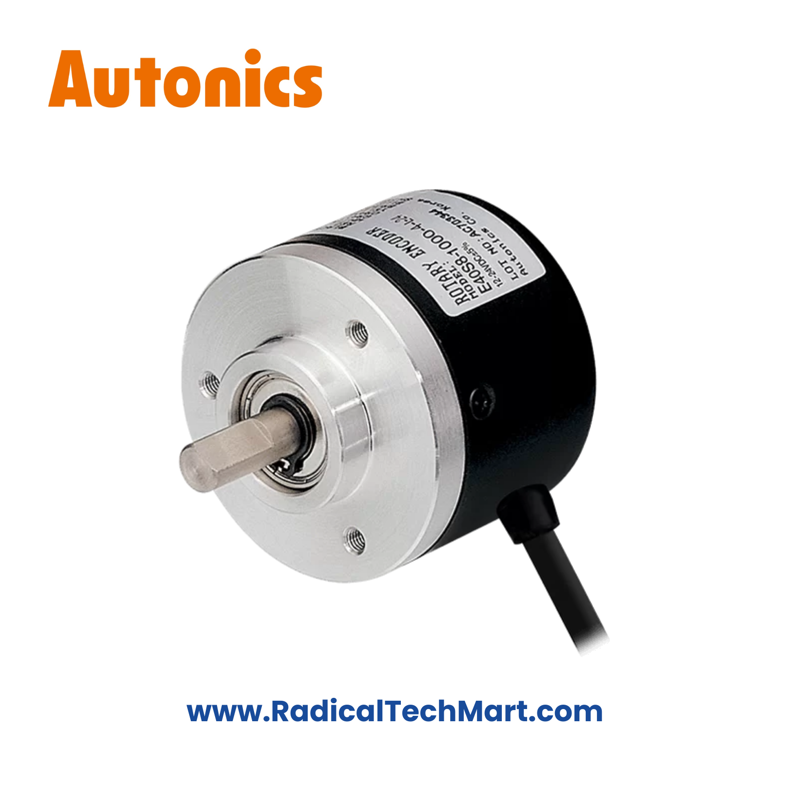 Autonics E40S6-2000-3-T-24 Rotary Encoder with 6mm Shaft and 2000 P/R