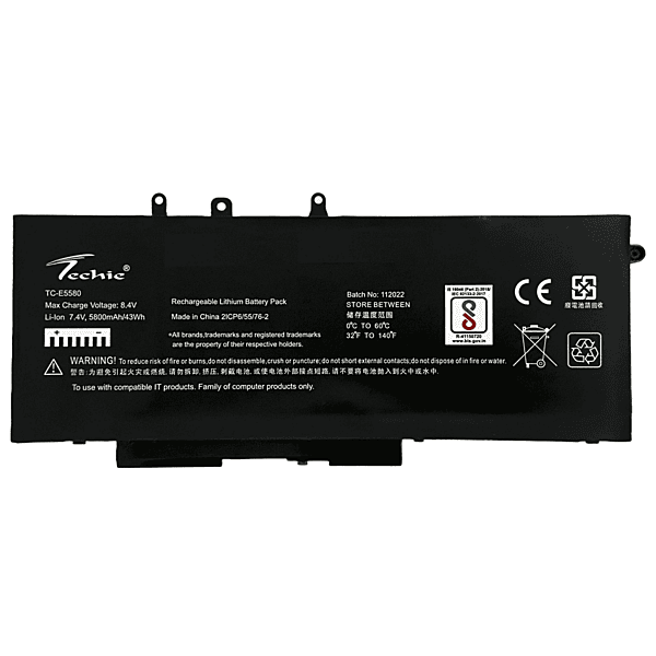 Techie Battery for Dell GJKNX/ E5580