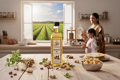 Groundnut Oil (Cold & Wood Pressed)