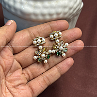 Multicolor pearl neckpiece