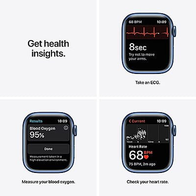 Apple Watch Series 7 (GPS, 41mm) - Blue Aluminium Case