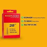 ECO RACER 28" 700X23-28C FV 60MM