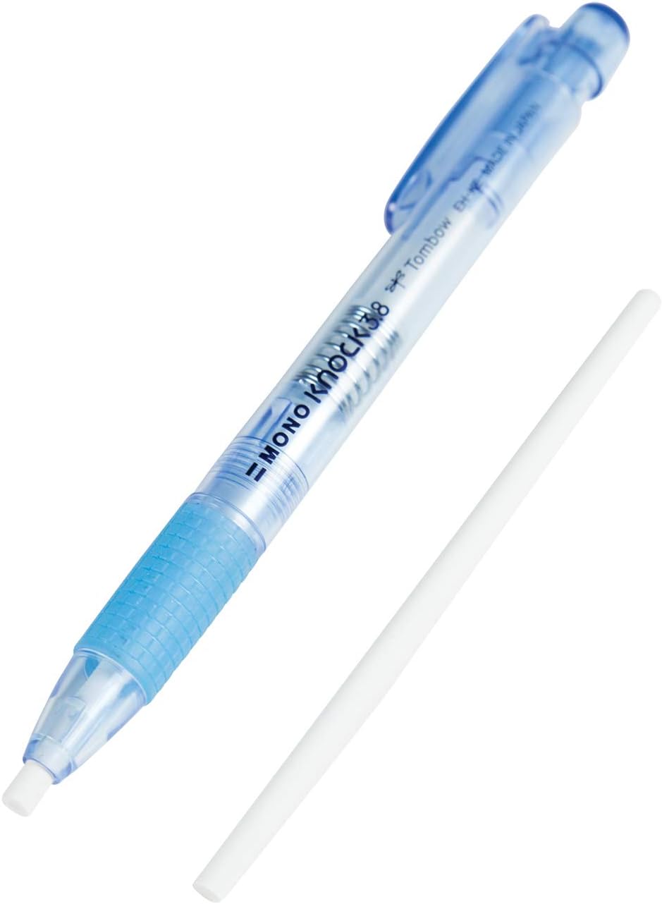 TOMBOW MONO KNOCK ERASER, 3.8MM, BLUE TOMBOW MONO KNOCK ERASER, 3.8MM, BLUE