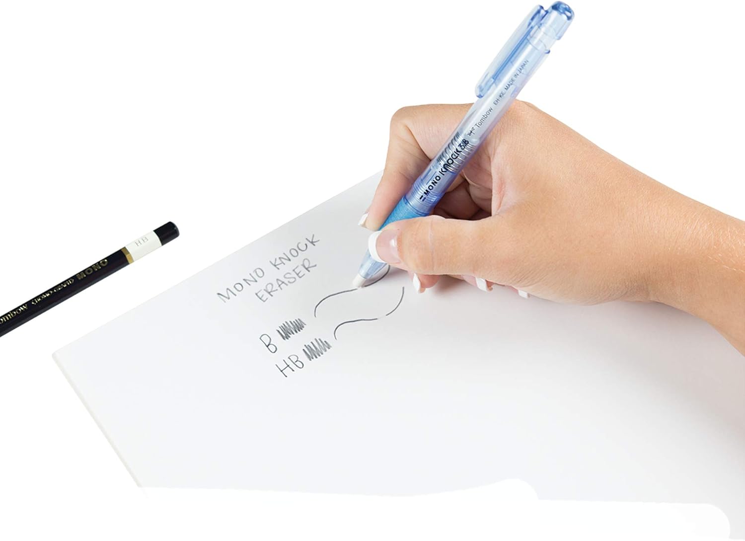TOMBOW MONO KNOCK ERASER, 3.8MM, BLUE TOMBOW MONO KNOCK ERASER, 3.8MM, BLUE