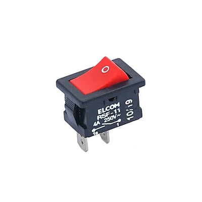 ELCOM RED RSF-11 SPST Rocker Switch