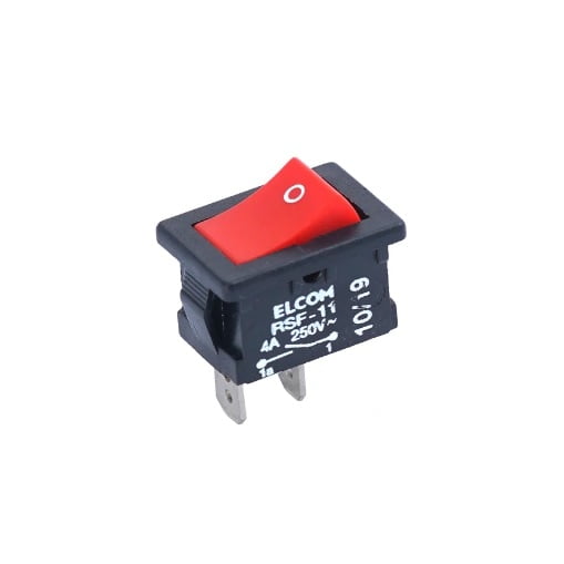 ELCOM RED RSF-11 SPST Rocker Switch