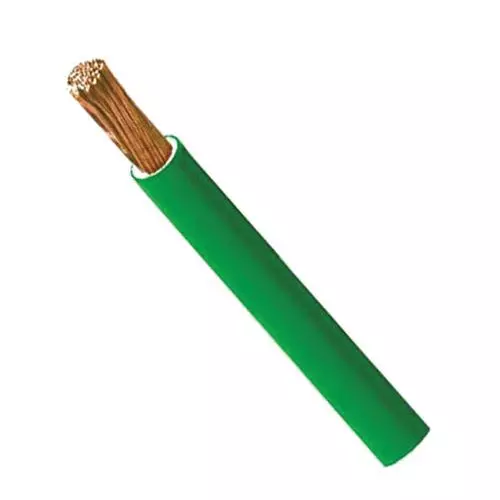 6 sq.mm AC Cable GREEN | FR PVC Insulated Copper Wire | Single Core Multi-Strand
