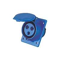 16A Industrial Panel Mount Type Socket - 3 Pin