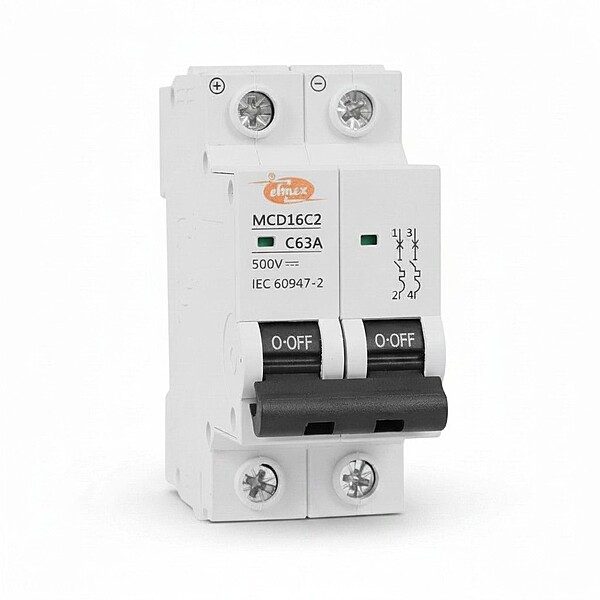 Havells 63A 2-Pole DC MCB – 500V Solar Application