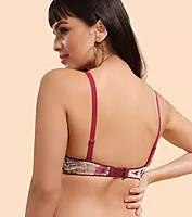 Enamor Vanish Curve Neckline With Lift Cup Women's Everyday Printed T-Shirt Bra - Padded, Wirefree, High-Coverage - F065