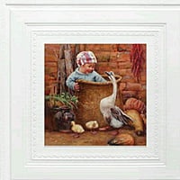 White Kid Wall Stickers Panel Self Adhesive