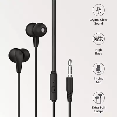 Earphone Ambrane EP-56 Pro Black
