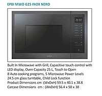 Oven Elica BI M 25L 0025 EPBI MWO G_ Touch Inox BK Oven Elica BI M 25L 0025 EPBI MWO G_ Touch Inox BK