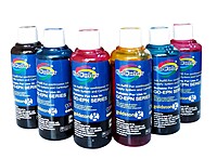 GoColor Korean Quality Epson Compatible Inkjet Refill Ink 100 ml x 6 Colours with Syringe & Napkin