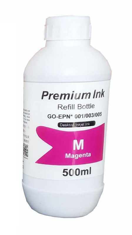 001 / 003 Compatible Refill Magenta Ink for EPN L4150 L4160 L6160 L6170 L6190 Ink Tank Printer - 500 ml 001 / 003 Compatible Refill Magenta Ink for EPN L4150 L4160 L6160 L6170 L6190 Ink Tank Printer - 500 ml