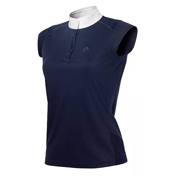 Equitheme Bruss Crystal Women Polo/Black-XXS