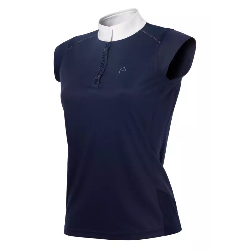 Equitheme Bruss Crystal Women Polo/Black-XXS