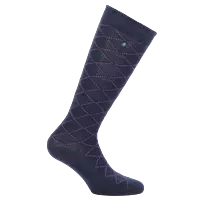 Equitheme Resille Socks - Navy/pink