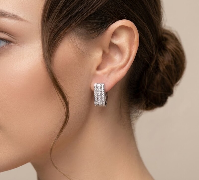 Florium™ Minimalist AD Hoop Earring [ERAD-04]