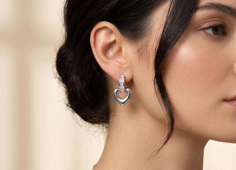 Florium™ Minimalist AD Hoop Earring [ERAD-03A]