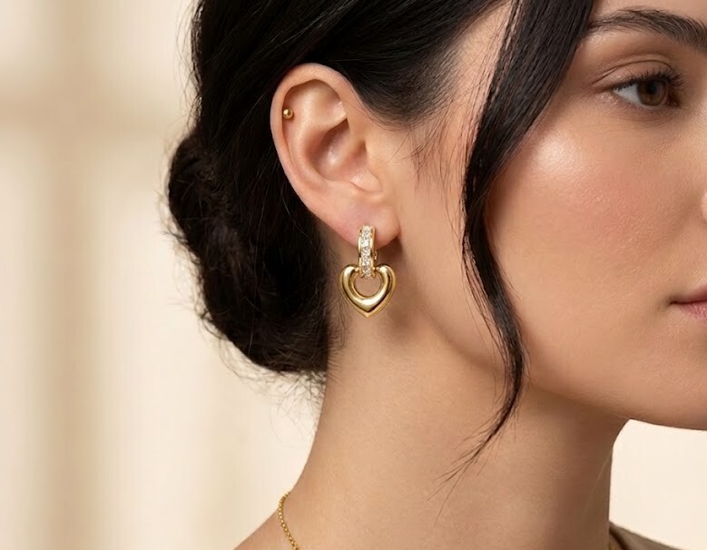 Florium™ Minimalist AD Hoop Earring [ERAD-03B]