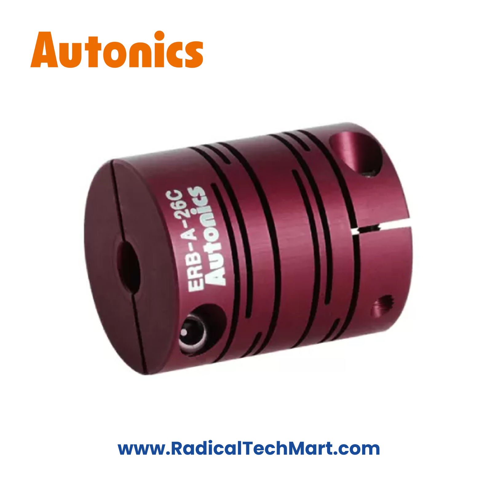 Autonics ERB-A-26C-0608 Clamp Type Shaft Coupling – Front View