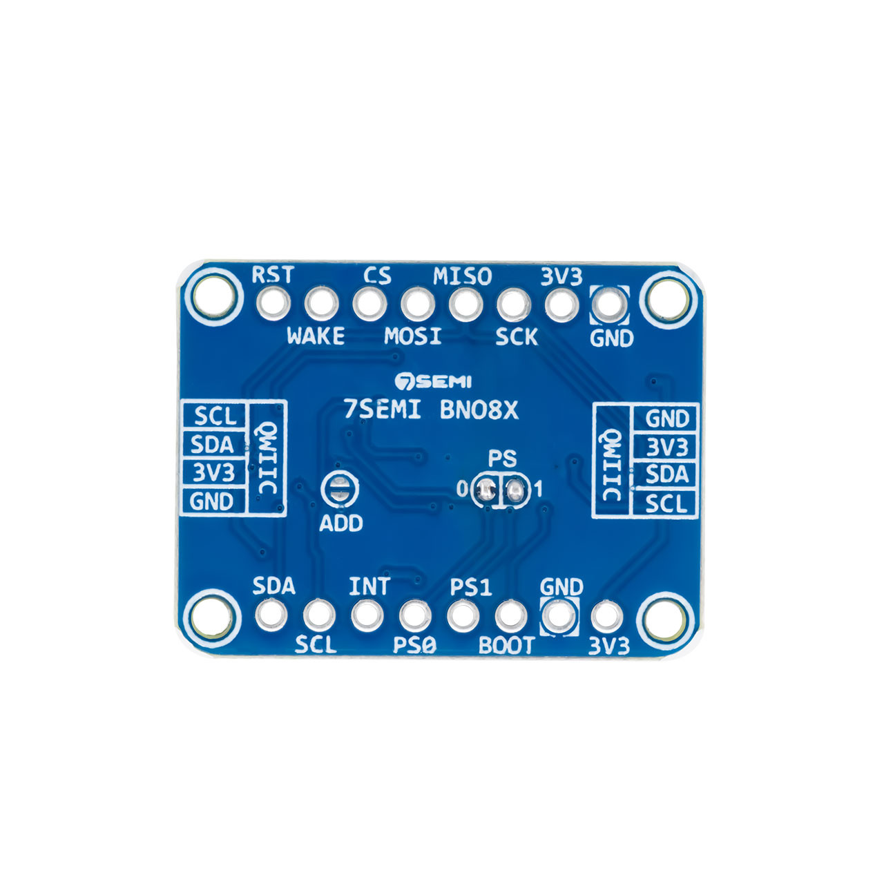 7Semi BNO085 9-DOF Orientation IMU Fusion Breakout Qwiic