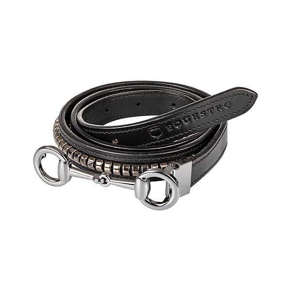 Equestro - Clincher Belt W Snaffle Bit Buckle (Black)