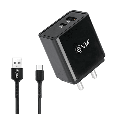 EVM Charger EVM-QC+PD P22 – Quick Charge & Power Delivery | Fast Charging | Compact Design