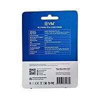 EVM 256GB Internal SSD M.2 NVMe PCIe | Up to 2000MB/s | Compatible with Gaming PCs & High-Performance Workstations | EVMNV/256GB