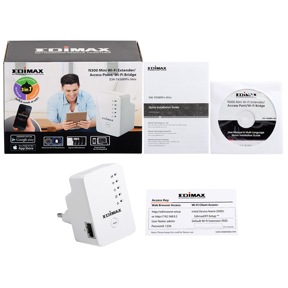 EDIMAX EXTENDER BRIDGE EDIMAX EXTENDER BRIDGE