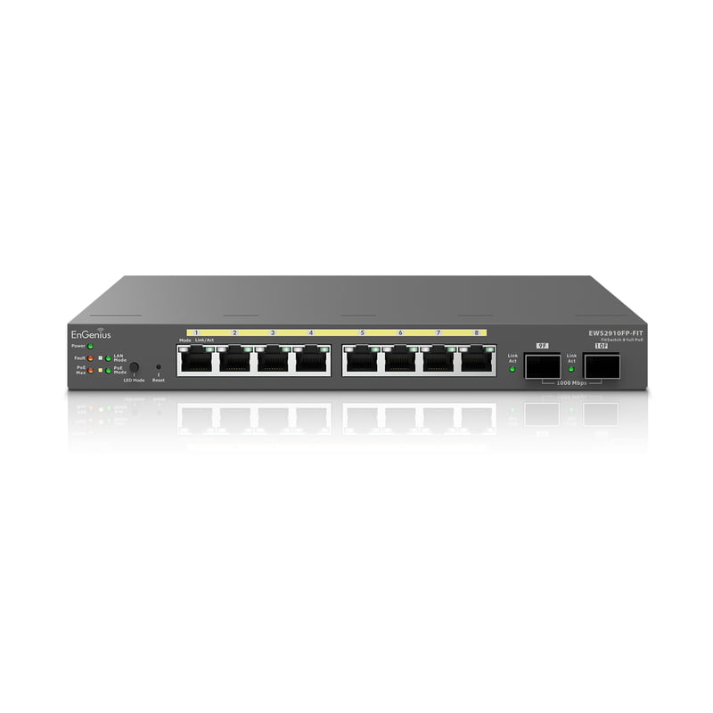 EWS2910FP EnGenius Fit 110W Gigabit PoE+ 8 Port Switch