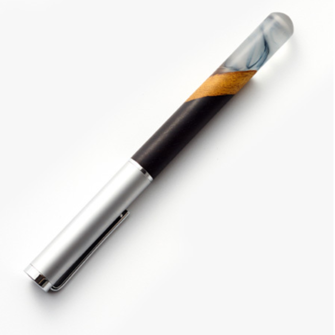 Ebony Wood Landscape Fountain Pen