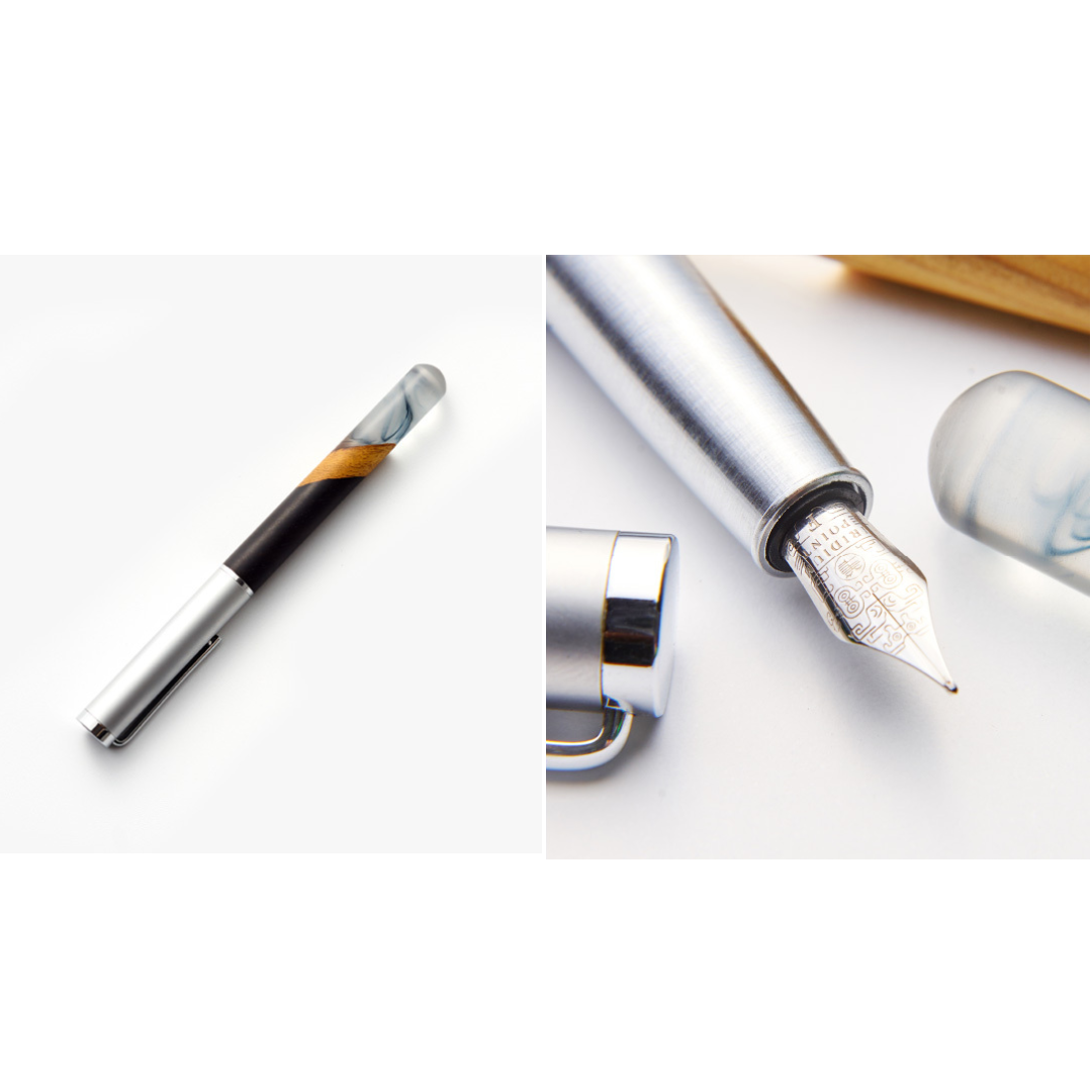 Ebony Wood Landscape Fountain Pen