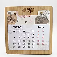 Bamboo calendar for corporate gifting and eco-friendly office decor