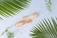 Eco friendly bamboo hair brush for kids hair care
