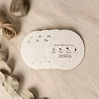 Plantable seed paper coasters set of 4 for sustainable gifting and events