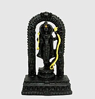 Eelika Ram Lalla Idol (Black) Polyresin – 6 Inch