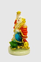 Colorful Laughing Buddha Statue  (Polyresin) - 7.5 Inch