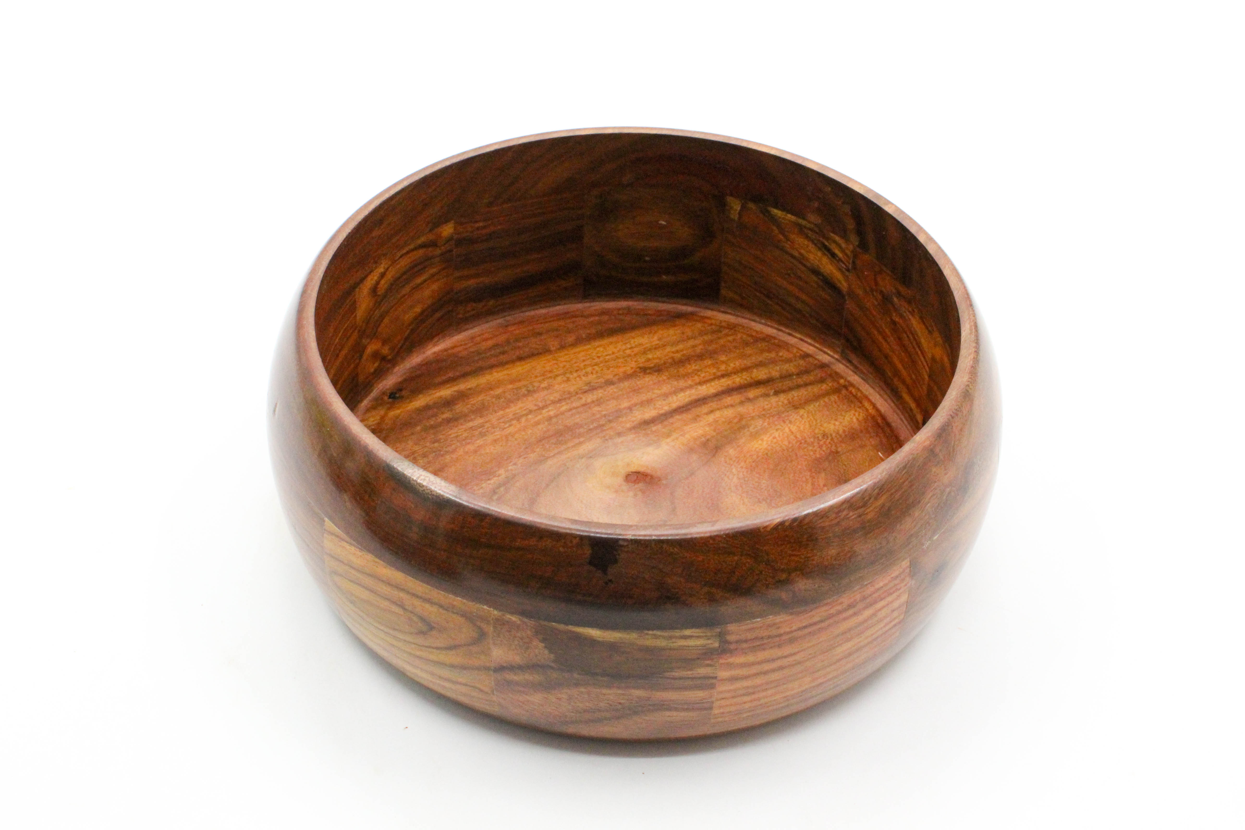 Wooden Roti Box / Casserole with Lid, Round Storage Container, 23 x 23 x 11 cm