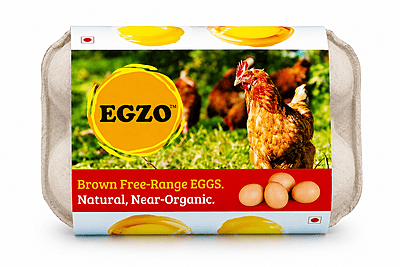 EGZO Free Range Brown Eggs 6pcs