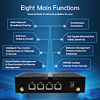 Intel N100 Mini PC – Alder Lake-N  4 LAN Industrial Mini PC