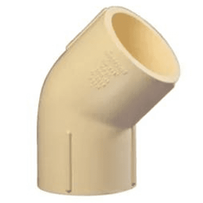 Elbow 45 Degree, 20mm, 3/4(Inch), Life Line C-PVC Hot and Cold Water System 