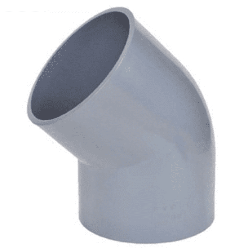 Elbow 45(Degree) (PVC), 40 mm, 1-1/4" Inch, 16 Kg, Agriculture PVC Fittings
