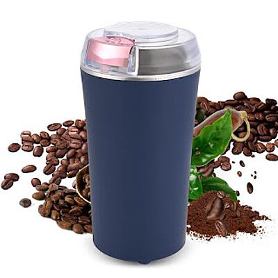 Portable Electric Spice & Coffee Bean Grinder Pack of 1 (Colour : Blue)