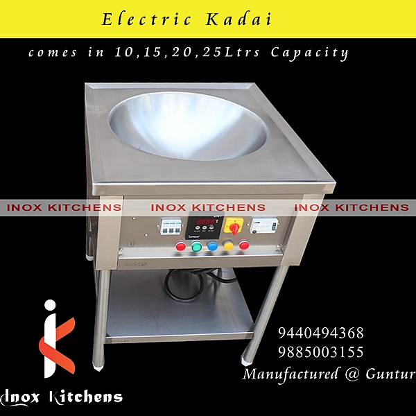 Stainless Steel Electric Kadai