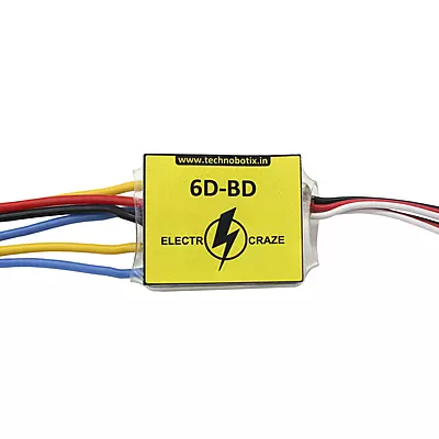 ELECTROCRAZE 6D-BD DUAL CHANNEL 6AMP BRUSHED MOTOR CONTROLLER
