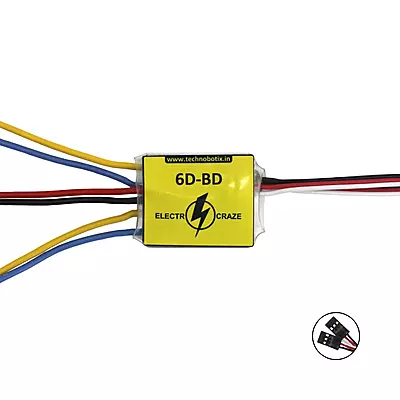 ELECTROCRAZE 6D-BD DUAL CHANNEL 6AMP BRUSHED MOTOR CONTROLLER